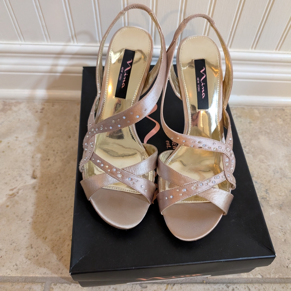 Nina Gold and Sparkly Heels for Special Occasions